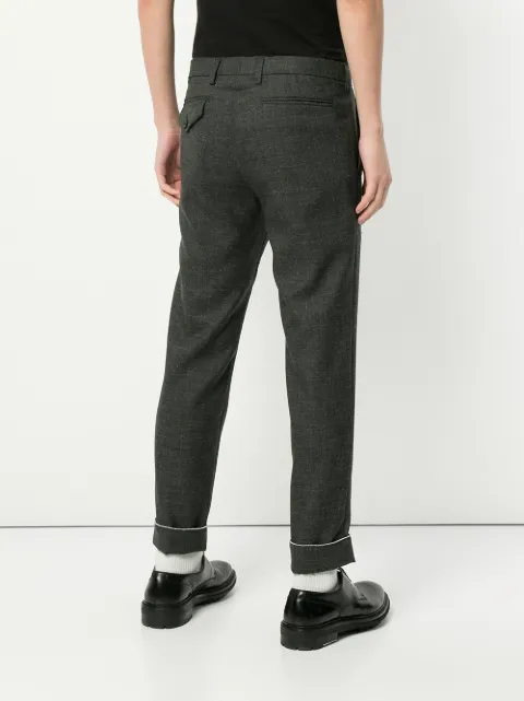 KOLOR KOLOR SLIM-FIT TROUSERS - GREY
