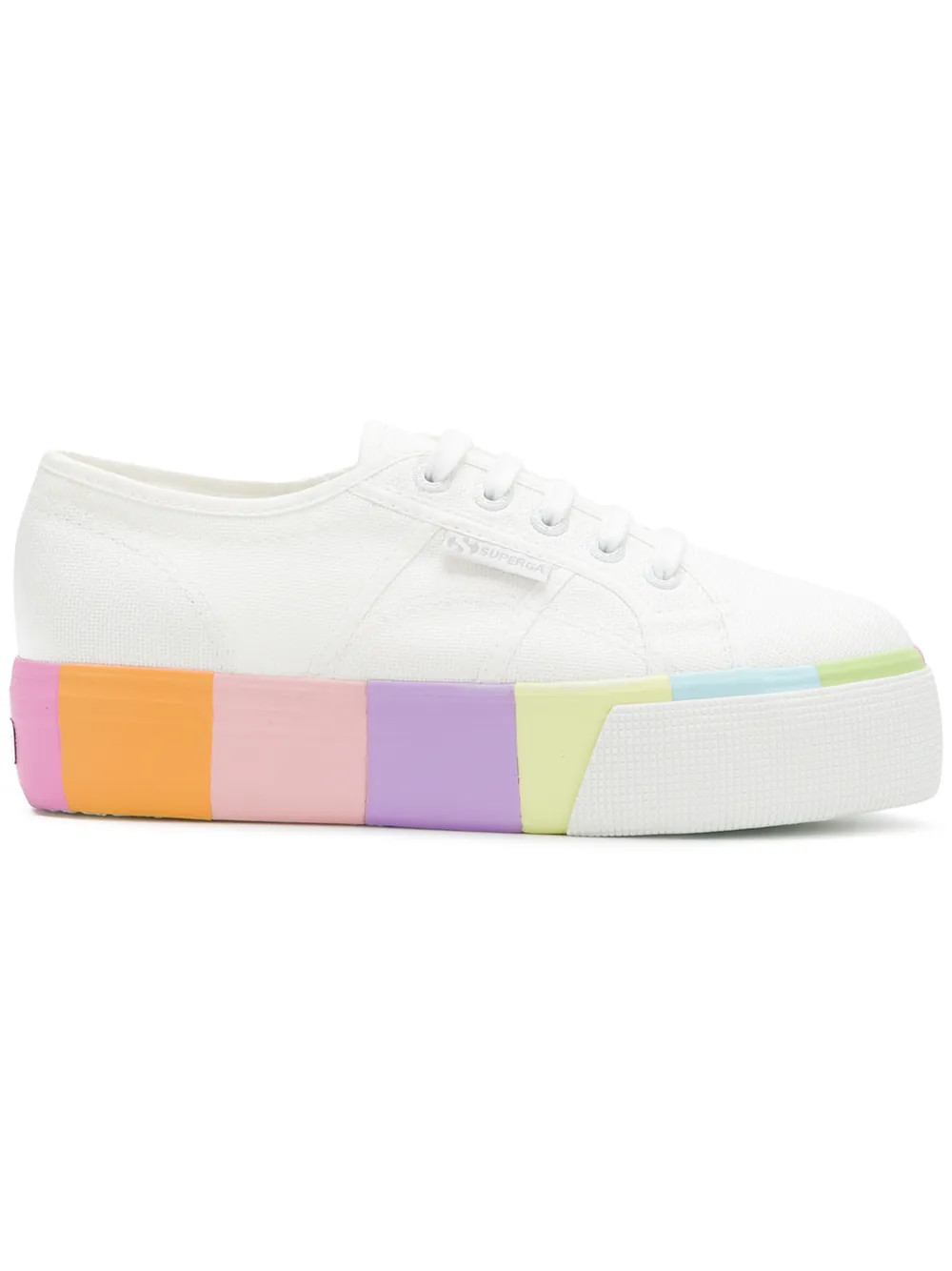 superga rainbow platform