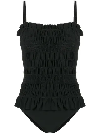 ワンピース水着 TORY BURCH Woman Swimsuit Black 151758 007 Clip Tank Swimsuit: Women's Designer One Pieces | Tory Burch