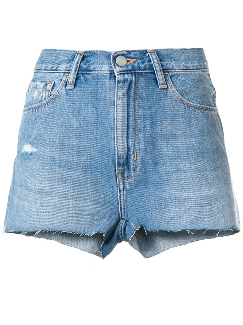 classic denim shorts - women - Cotton/Polyester - 24, 25, 26, 27, 28, 29 - BLUE