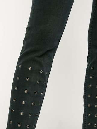 eyelet detail skinny jeans展示图