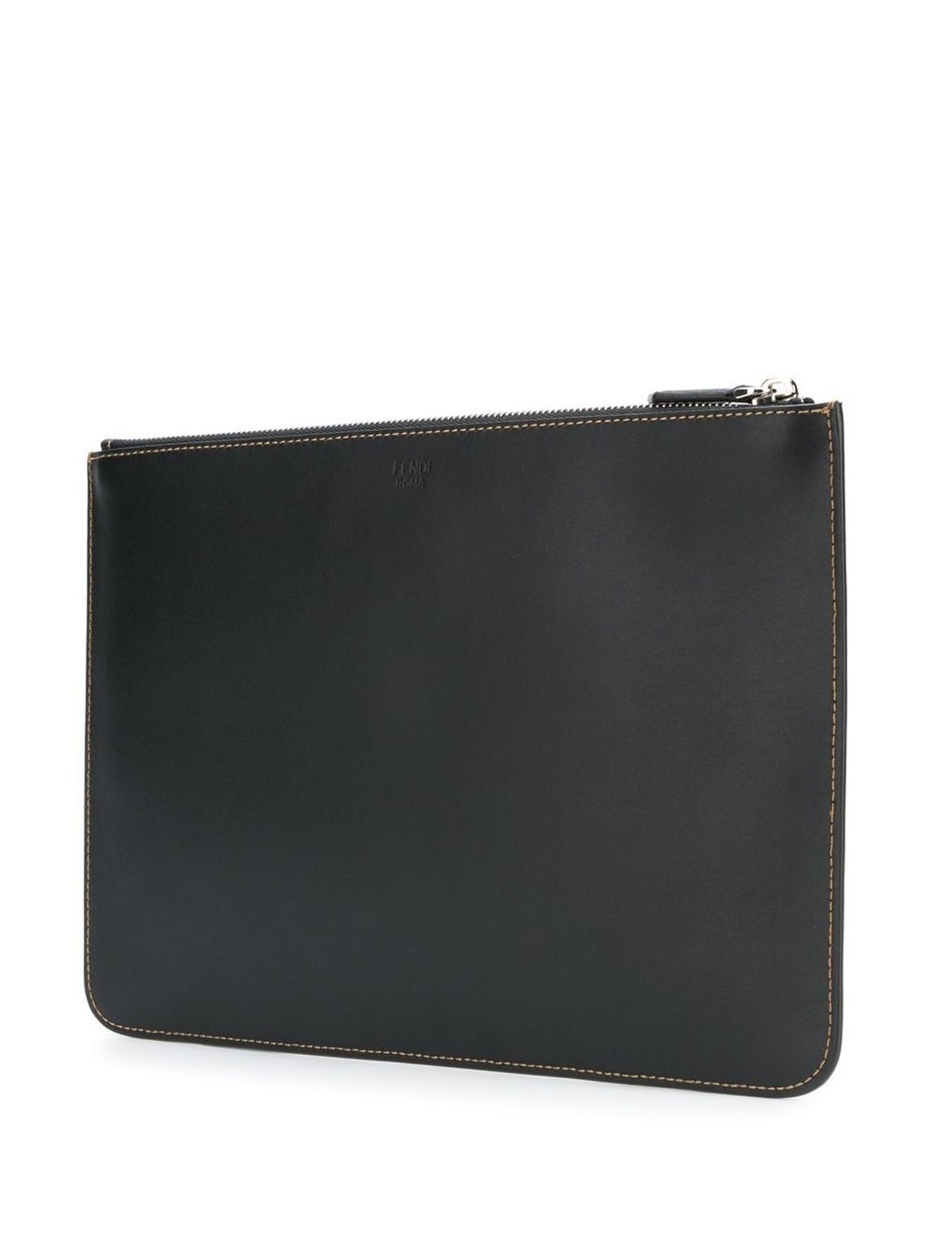 FENDI FF logo pouch black | MODES