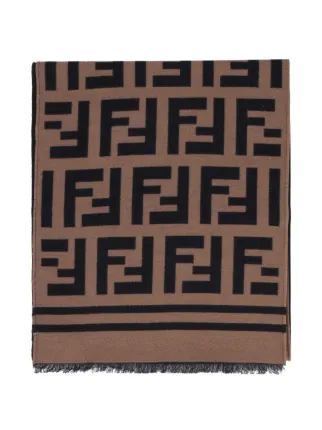 Fendi ff logo scarf sales