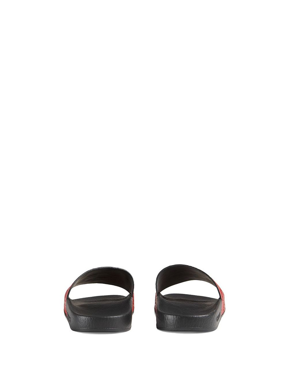 Red gucci signature on sale slides