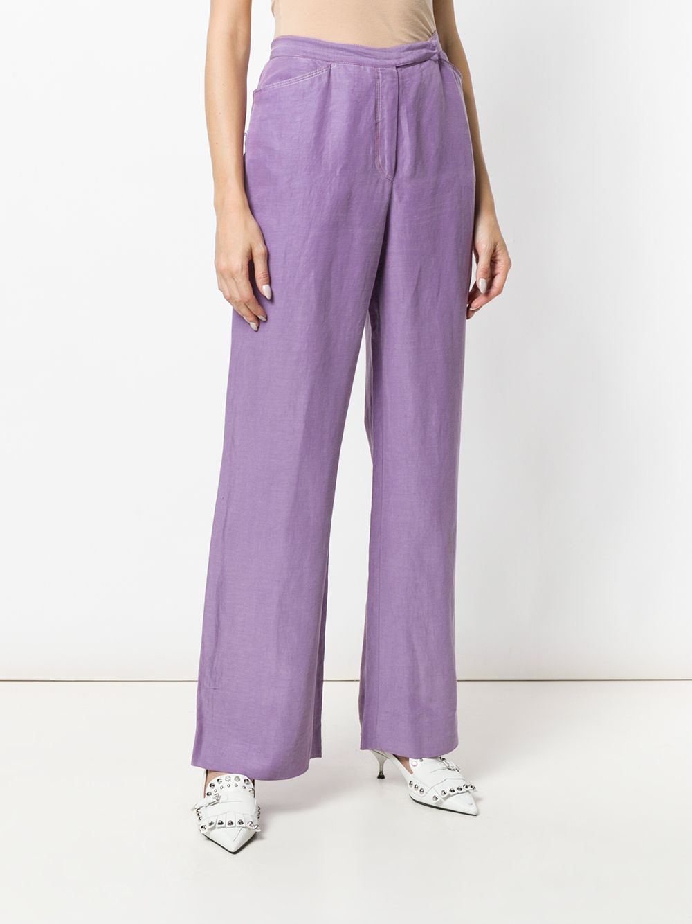 Emanuel Ungaro Pre-Owned Wide Leg Trousers - Farfetch