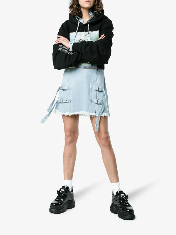 buffalo white 60 leather platform sneakers