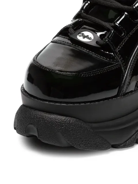 buffalo black platform sneakers