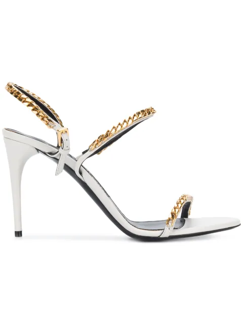Click to view more detailed imagery on our partner's website Tom Ford Chain Strap Sandals In White