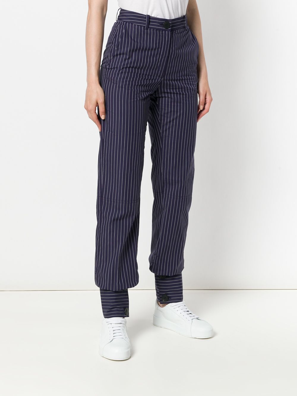 JW Anderson high waist pinstriped trousers Women