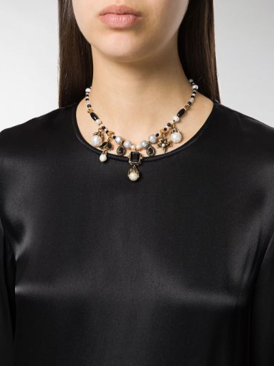 alexander mcqueen pearl necklace