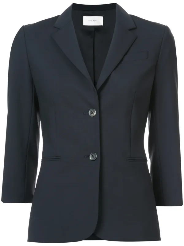 The Row Blazer Clasico De Manga Tres Cuartos Farfetch