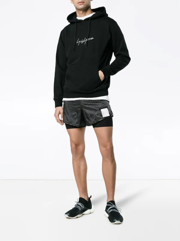 leopard print running shorts