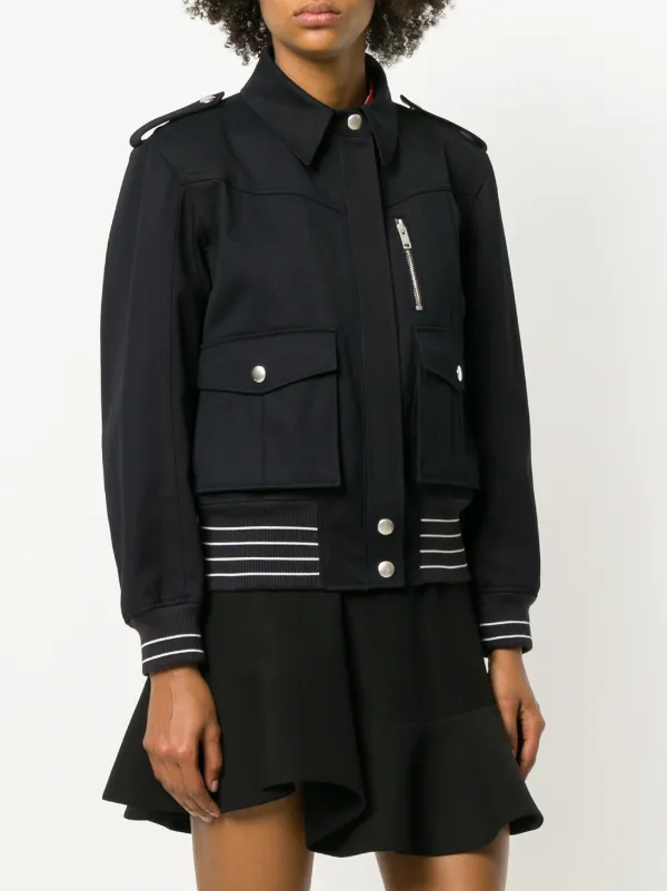 Givenchy Zipped Fitted Jacket | Blue | FARFETCH