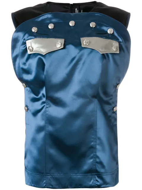 Calvin Klein button embellished blouse