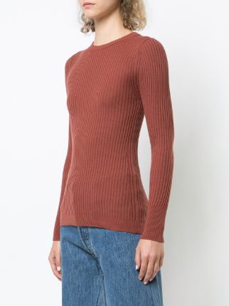 ribbed fitted sweater展示图