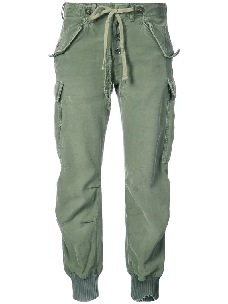 Greg Lauren брюки карго с эластичным поясом