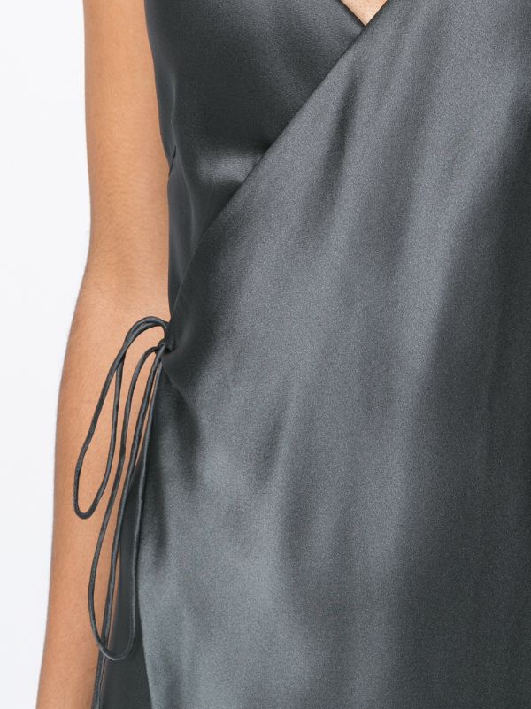 Michelle mason strappy wrap on sale gown