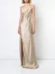Michelle Mason strappy wrap gown