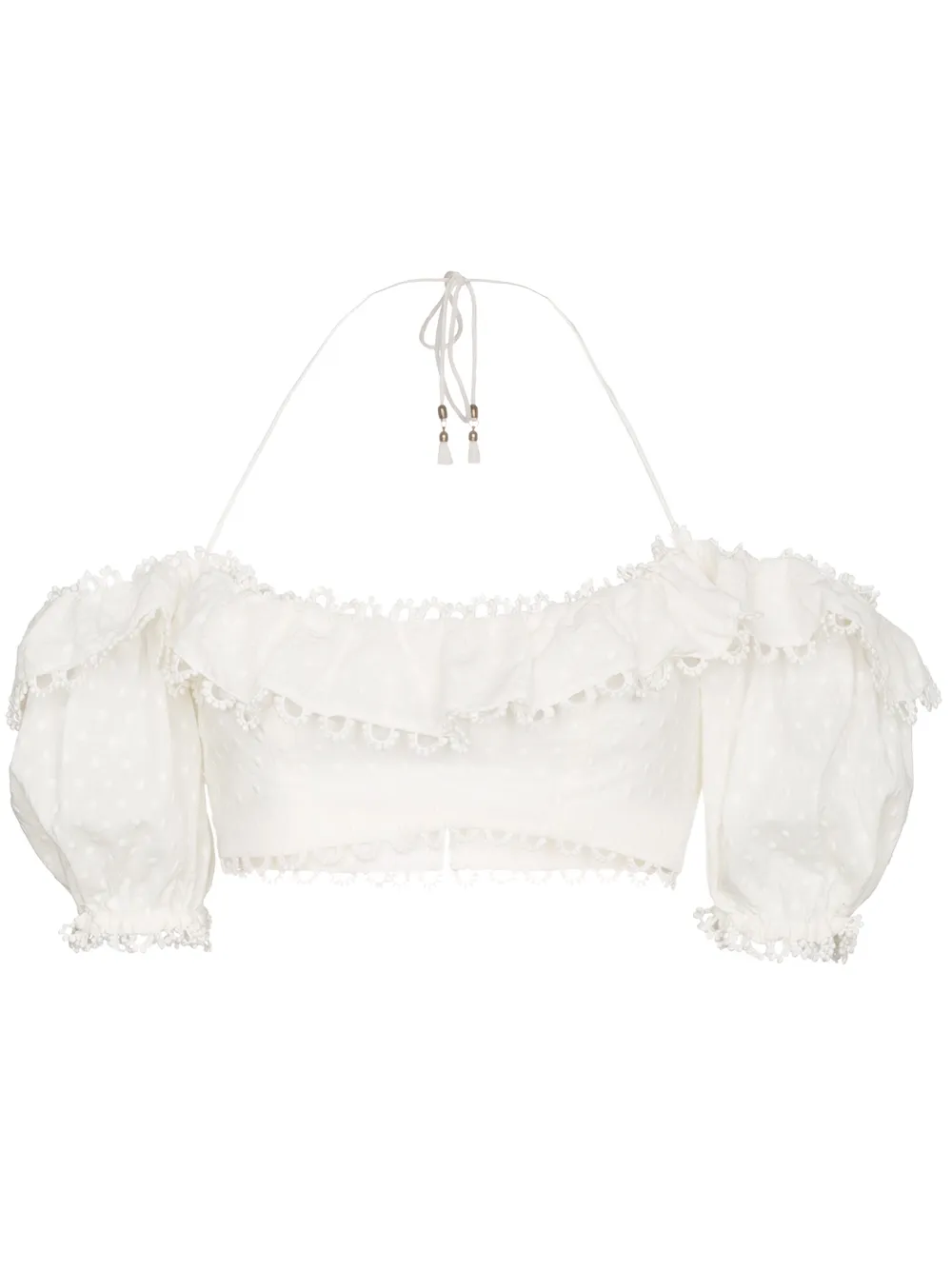 zimmermann melody off shoulder dress white Zimmermann Melody Off The Shoulder Dress in Ivory