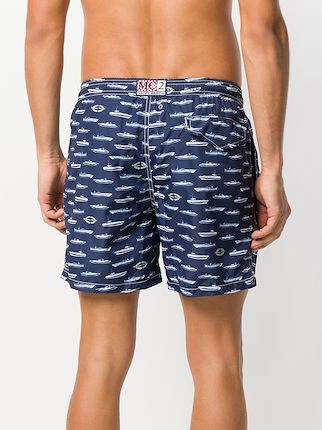 print drawstring swim shorts展示图