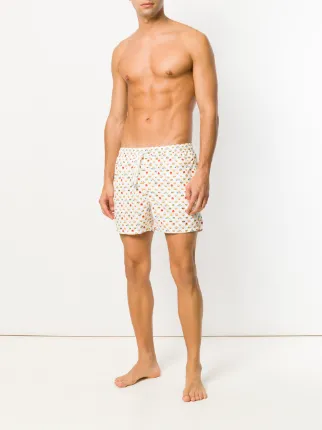 emoji print swim shorts展示图