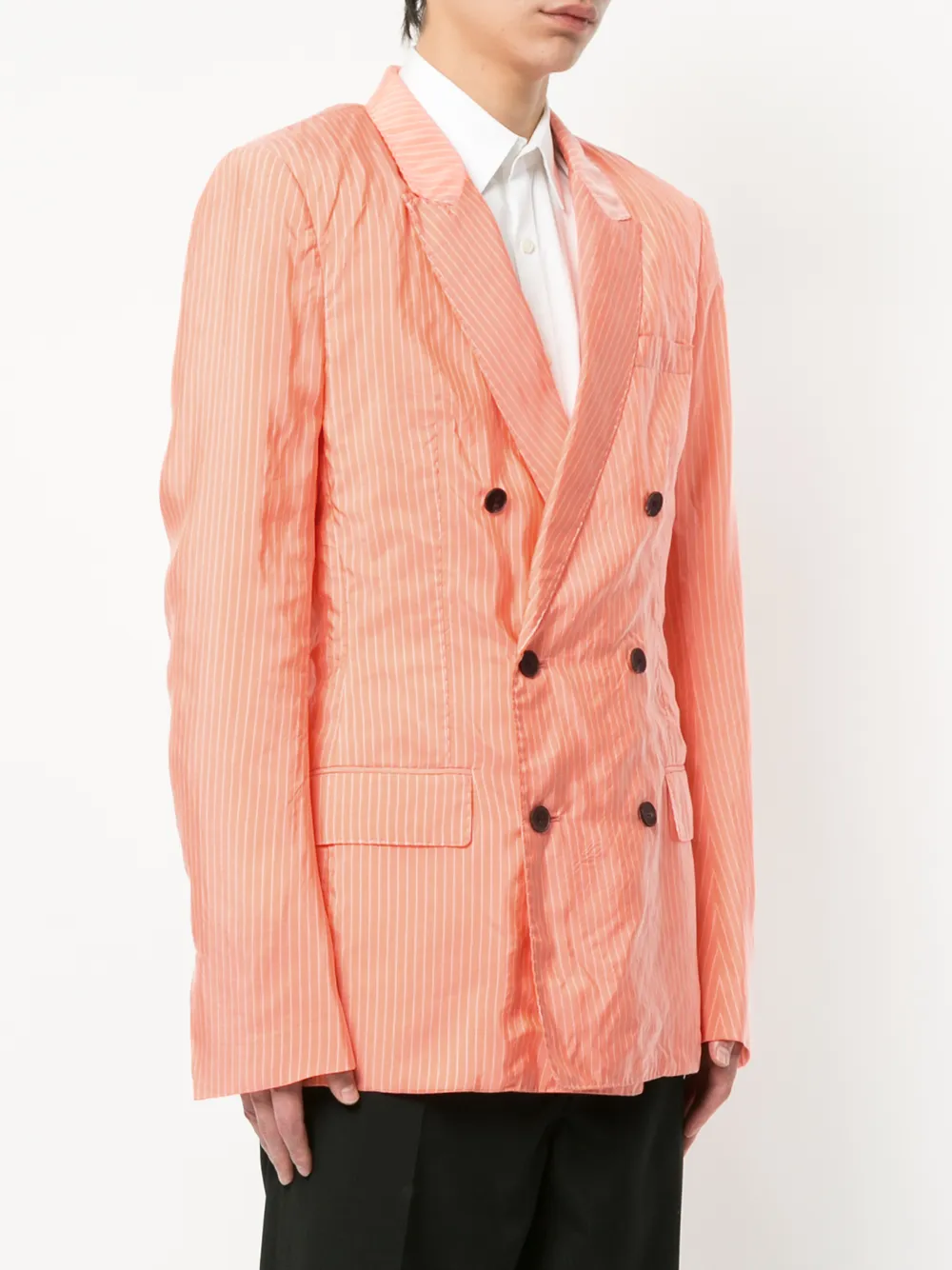  Haider Ackermann Double-breasted Blazer - Yellow 