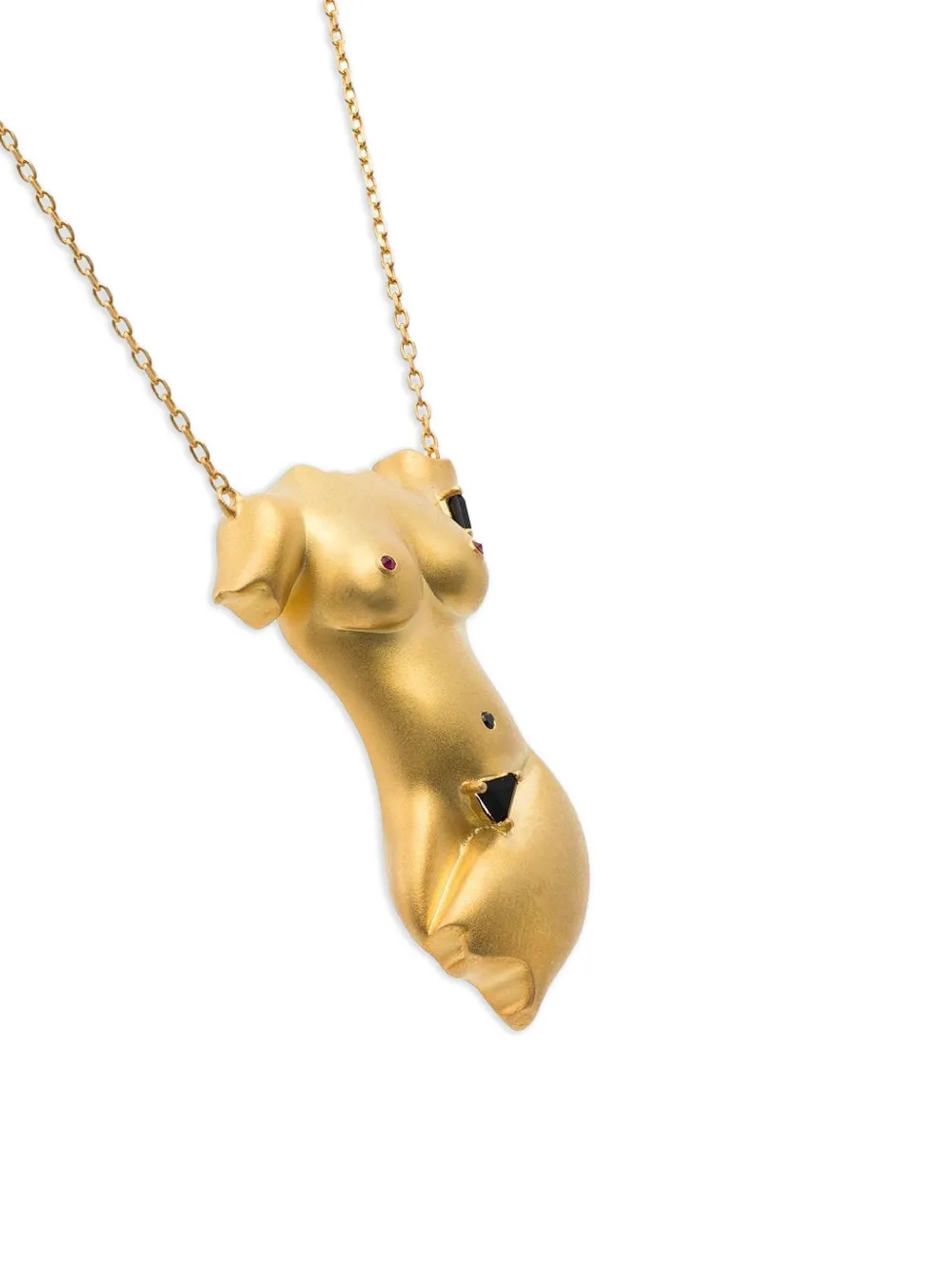 ネックレス・ペンダント ANISSA KERMICHE PIT POWER 24K GOLD-PLATED SILVER NECKLACE Anissa Kermiche Pit Power gold-plated Sterling Silver