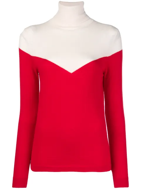 Cashmere In Love two-tone roll neck jumper