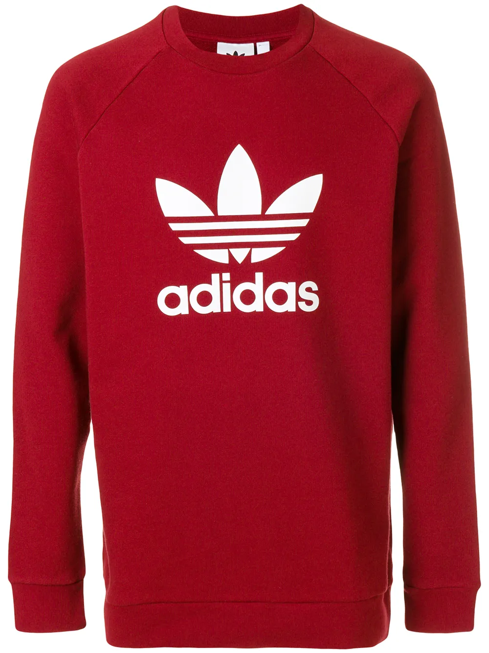 Adidas Trefoil crew-neck sweatshirt Rood