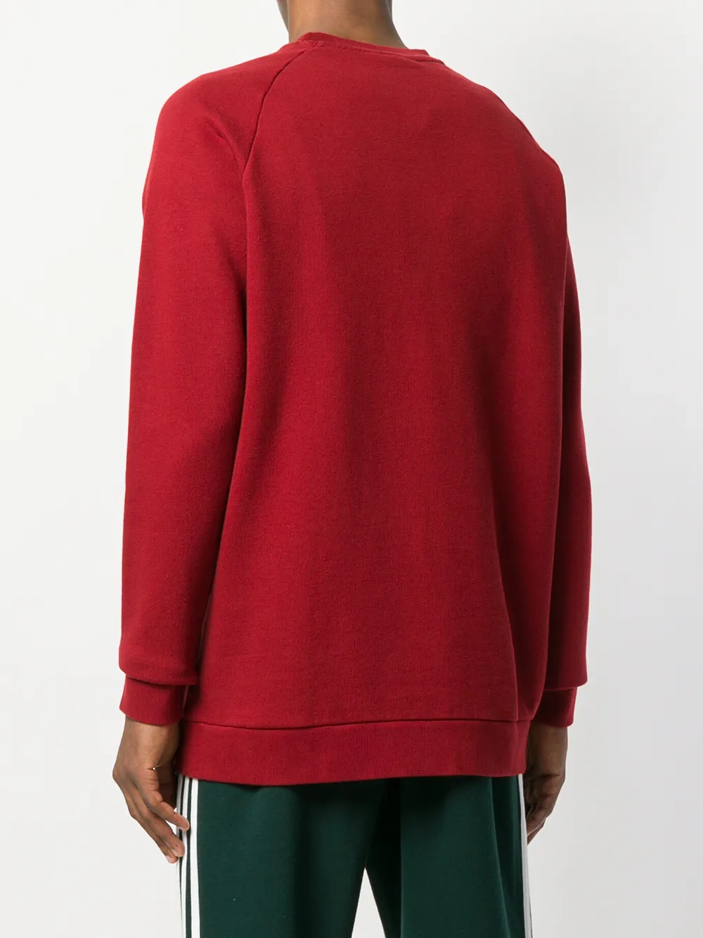 adidas Trefoil crew-neck sweatshirt Rood