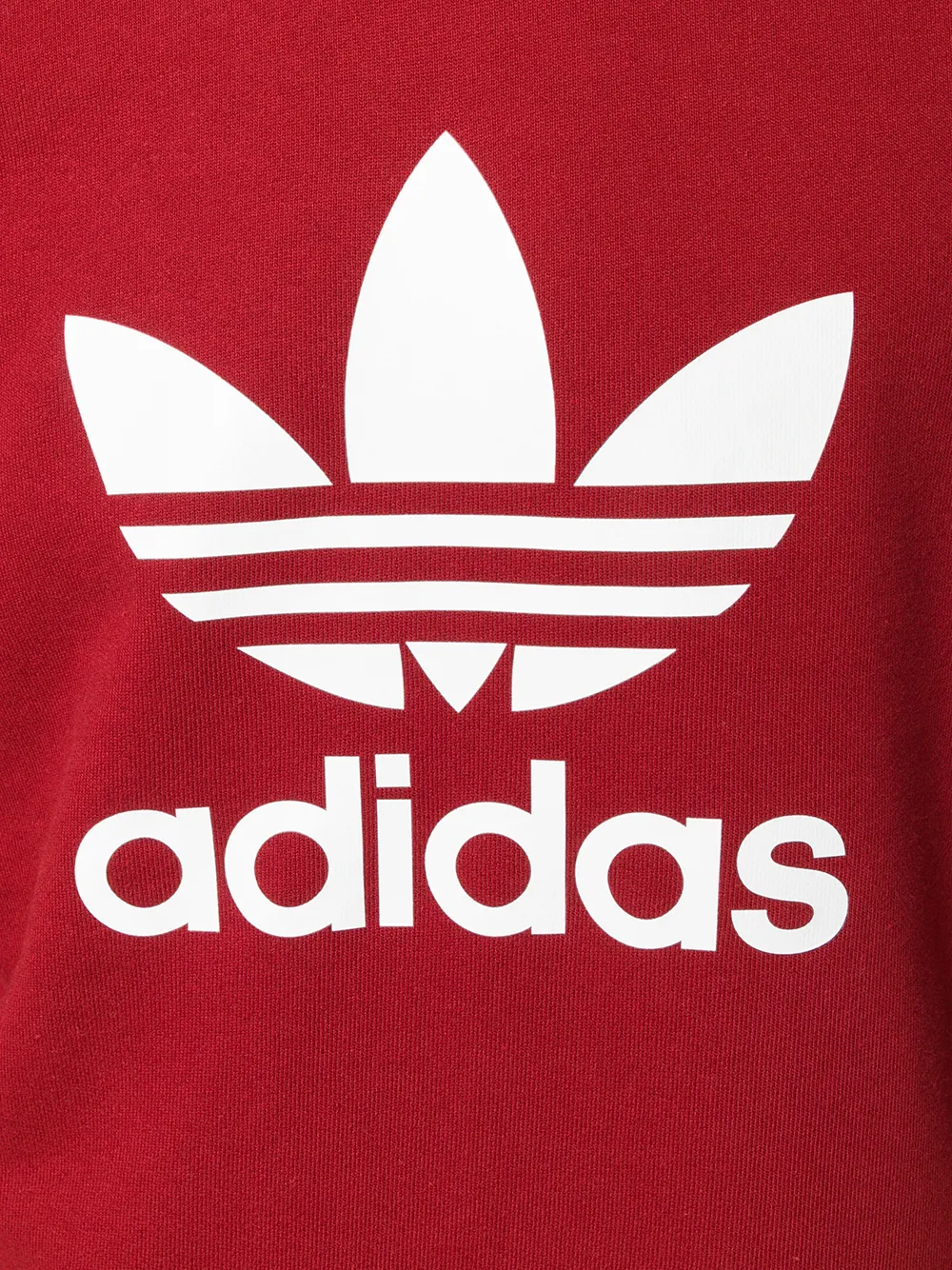 adidas Trefoil crew-neck sweatshirt Rood