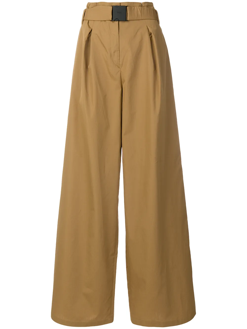 Nº21 High Waisted Wide Leg Trousers Farfetch