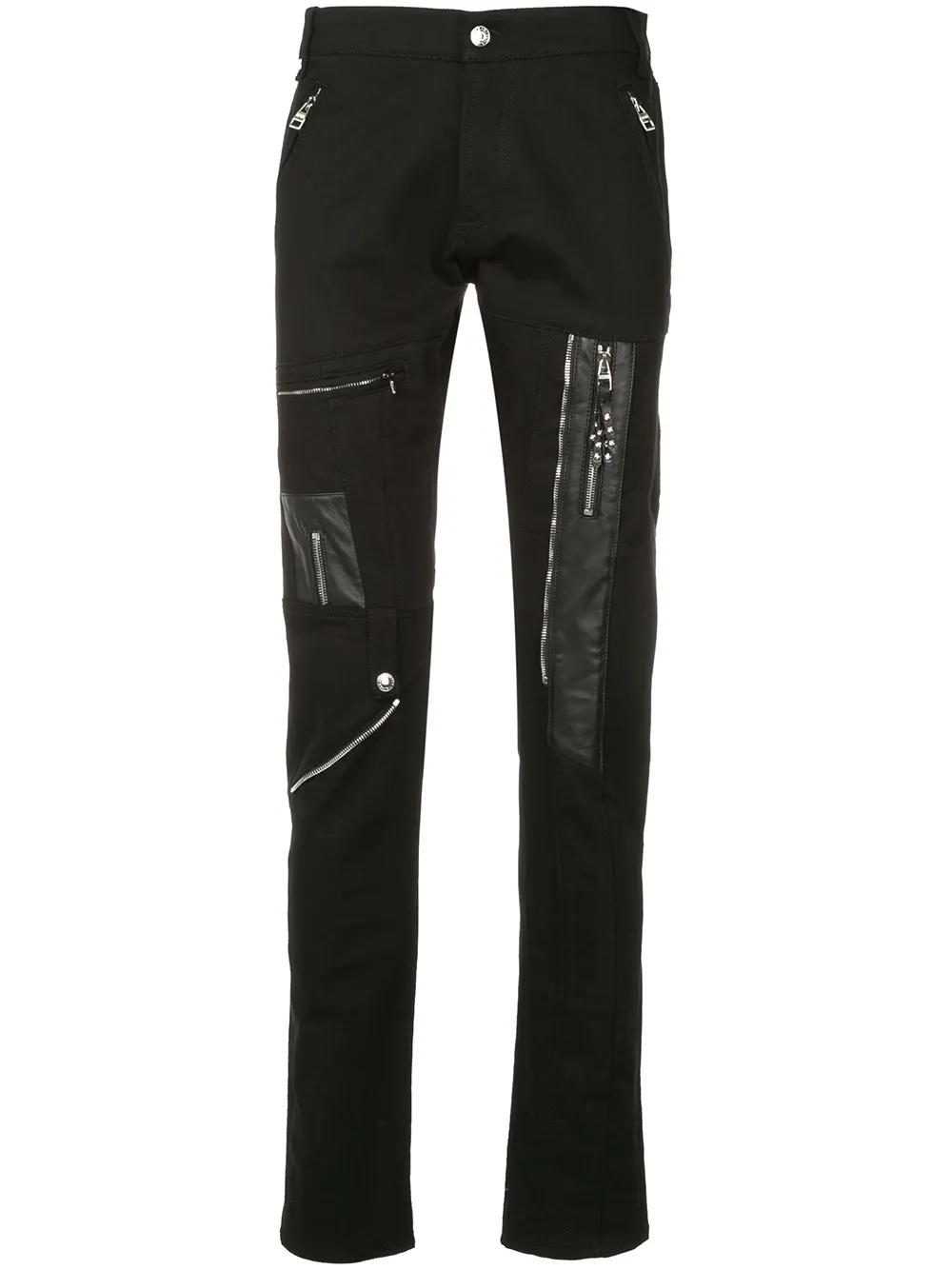 Alexander McQueen Hose mit aufgesetzten Reißverschlüssen - Schwarz