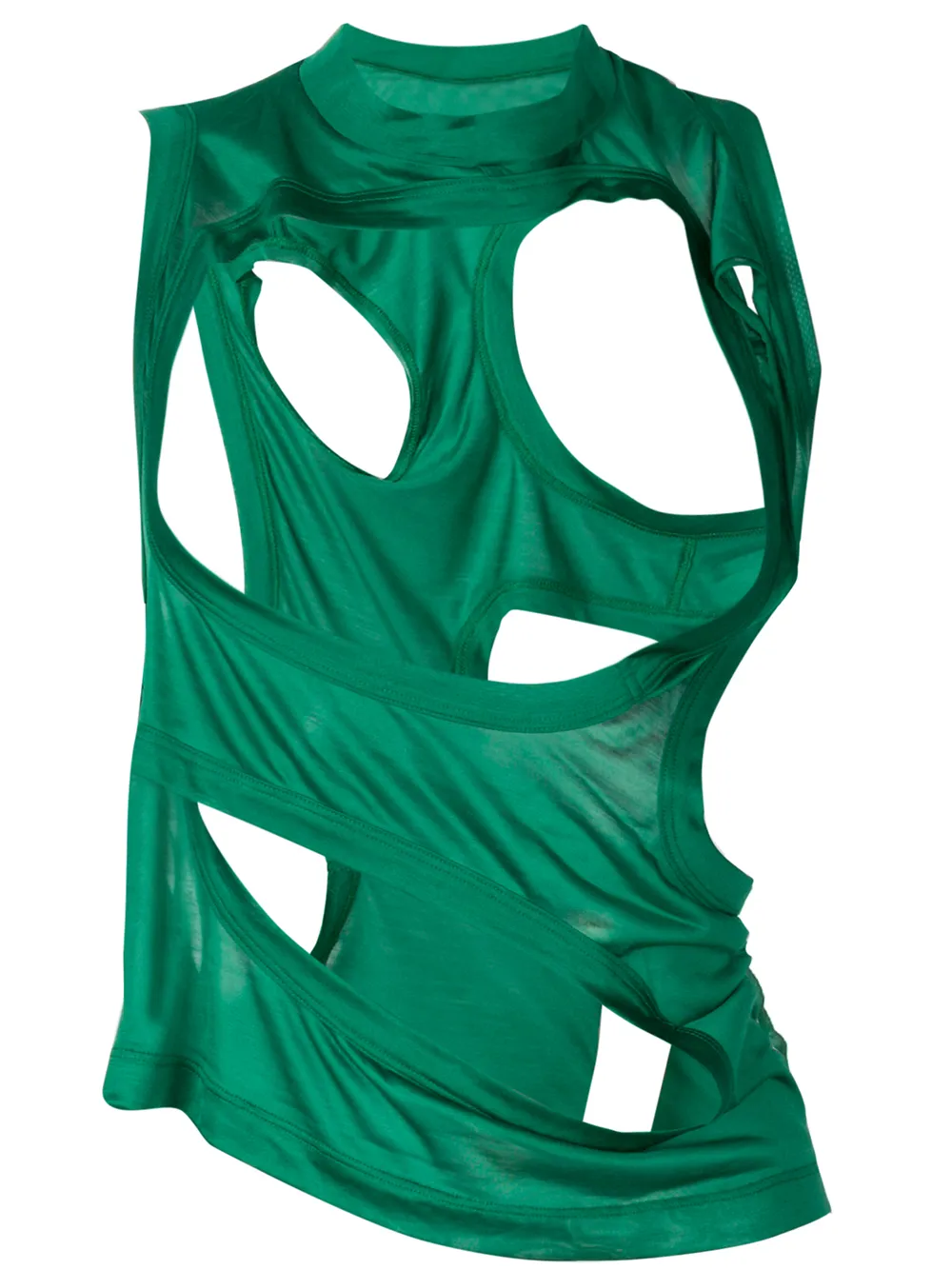 RICK OWENS RICK OWENS MEMBRANE T TOP - GREEN