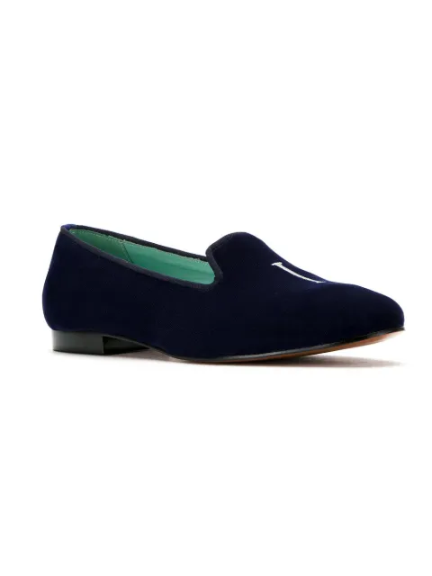 Raffia Loafers | New collection Blue Bird raffia embroidered loafers | Bleue
