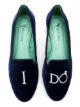 Blue Bird Shoes velvet I Do loafers