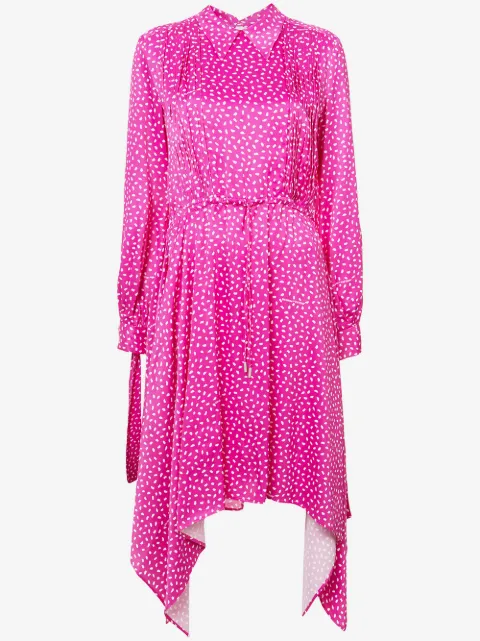 Off-White printed satin dress