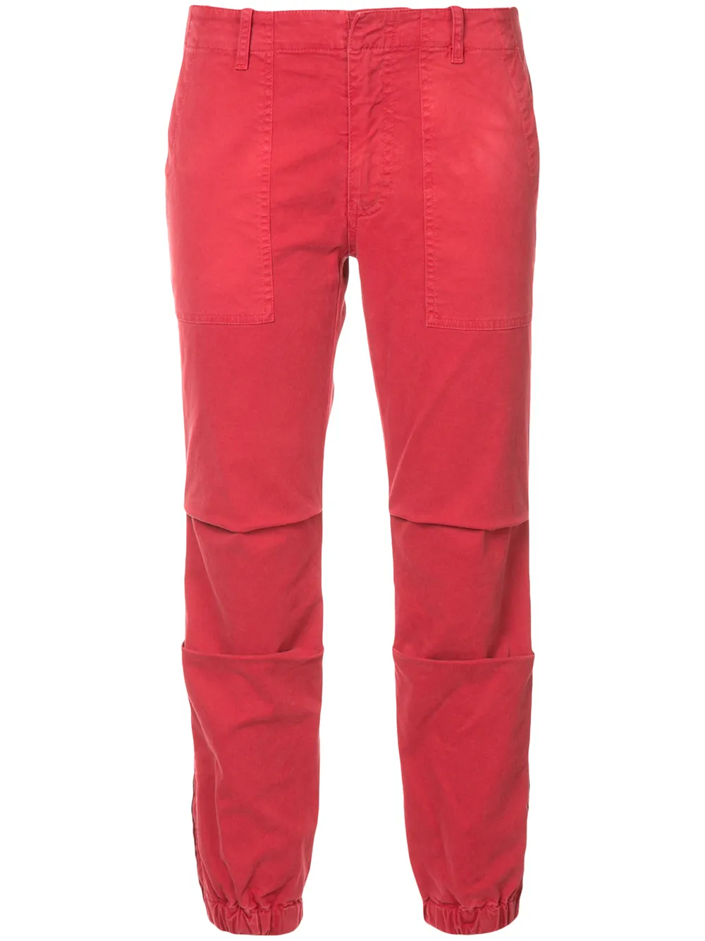 Nili Lotan Cropped French Military Trousers - Red In Red