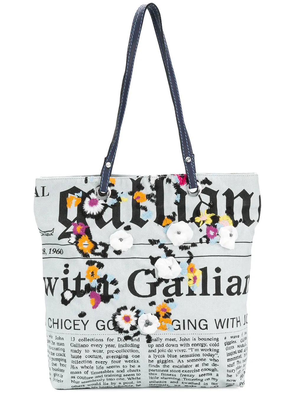 John galliano news paper shoulder bag John Galliano Newspaper