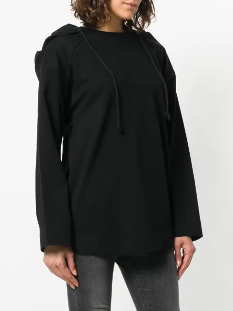 JUUN.J JUUN.J SLOUCHED HOODED SWEATER - BLACK,JC8241W06512946145