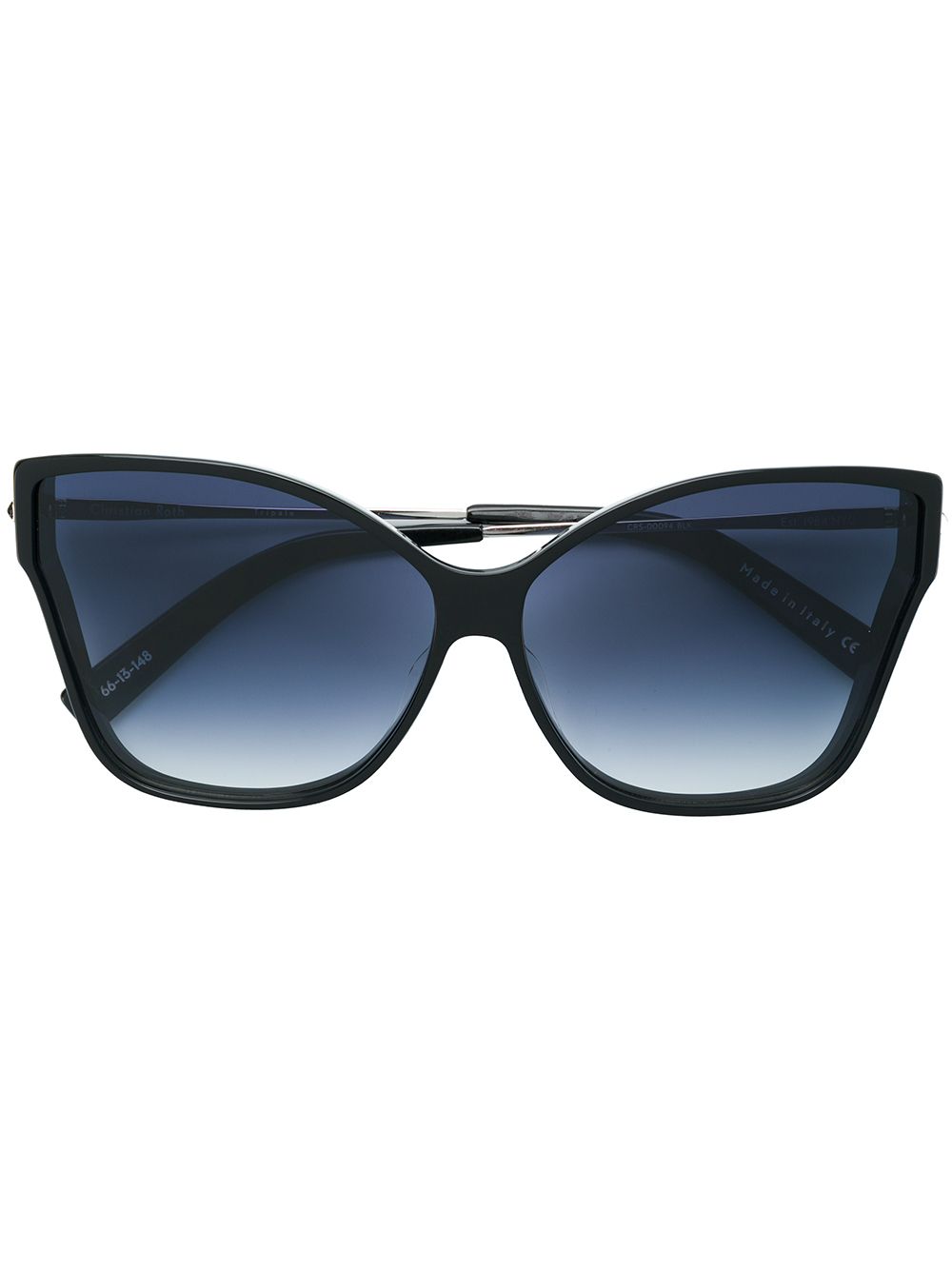 CHRISTIAN ROTH OVERSIZED BUTTERFLY SHAPE SUNGLASSES,TRIPALE12946906