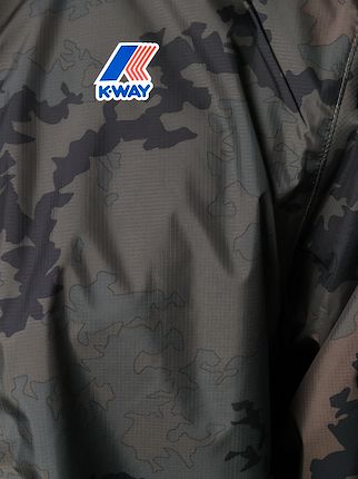 camouflage contrast zip jacket展示图