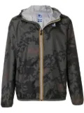 K-Way R&D camouflage contrast zip jacket - Green