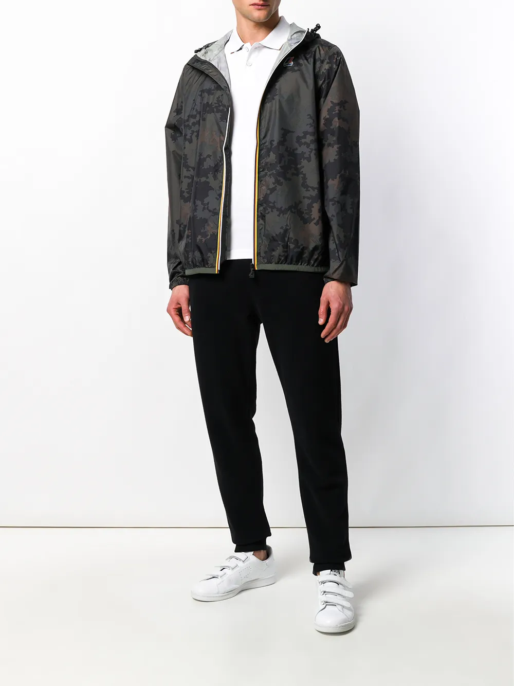 K-Way R&D camouflage contrast zip jacket | Hooded Jackets | Image 2