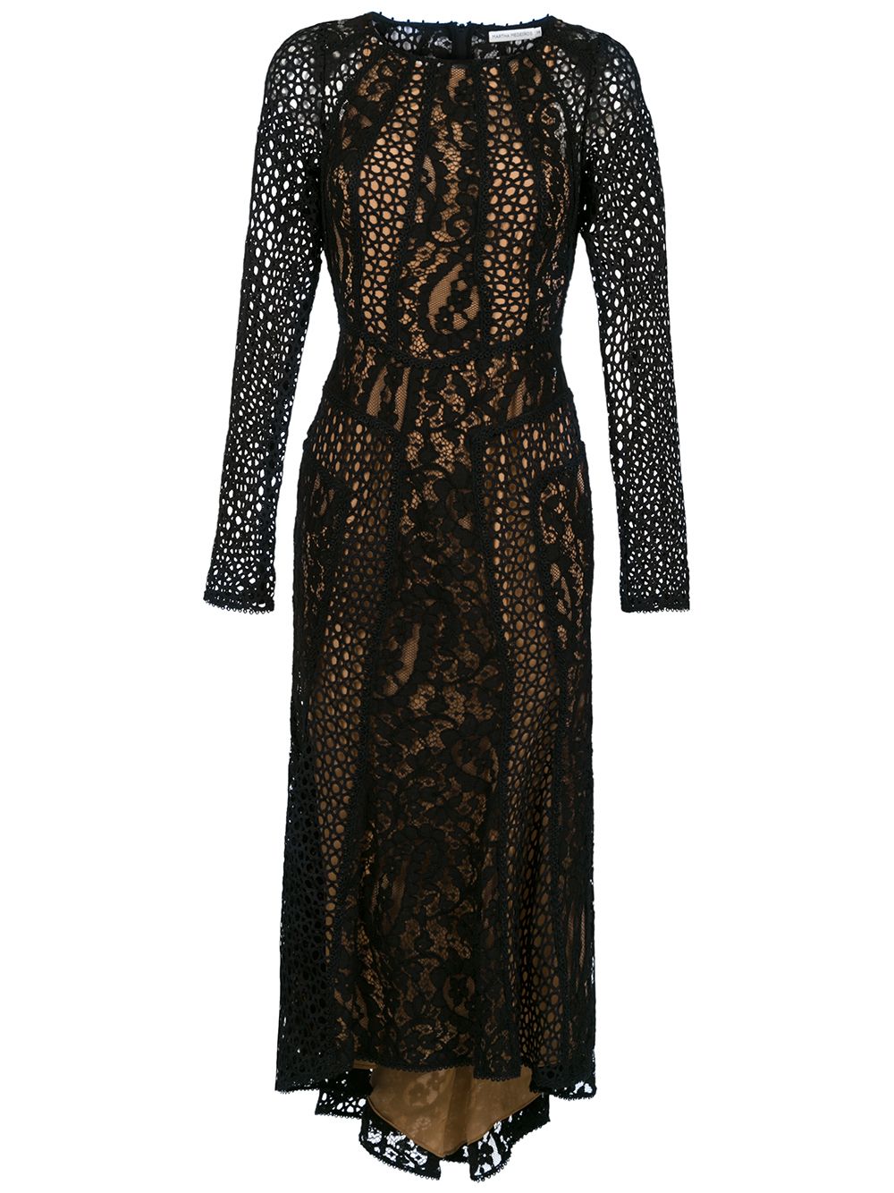 Martha Medeiros Miranda Lace Midi Dress - Farfetch