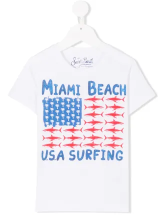 Mc2 Saint Barth Kids Miami Beach T Shirt Farfetch Mc2 Saint Barth Kids Miami Beach T Shirt