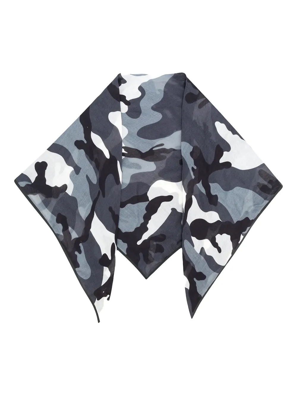 Valentino Garavani Sjaal met camouflageprint Grijs