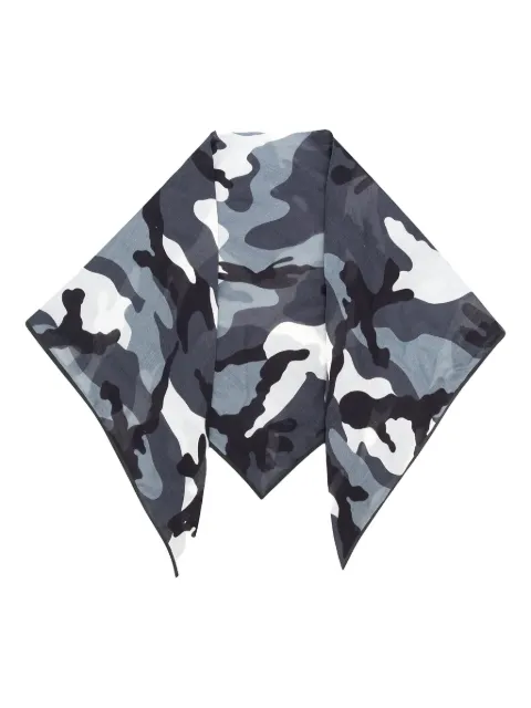 Valentino Garavani camouflage-print foulard scarf
