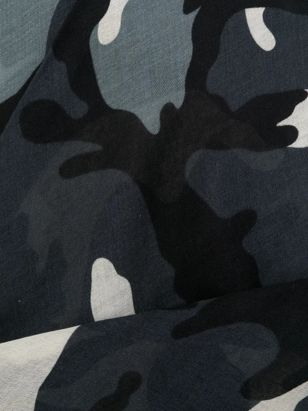 Valentino Garavani Sjaal met camouflageprint - Grijs