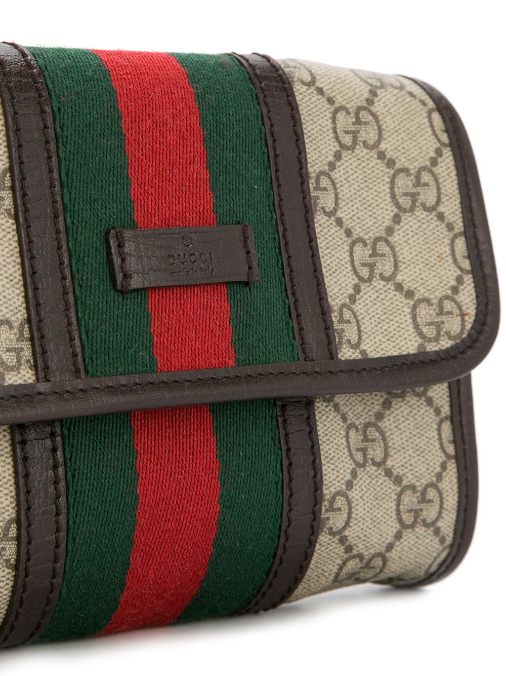 фото Gucci pre-owned сумка на пояс с узором с монограммами 'shelly'